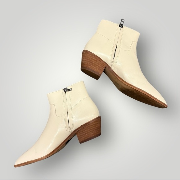 Madewell The Charley Boot in Leather Sz 6.5 Cream - Picture 9 of 14